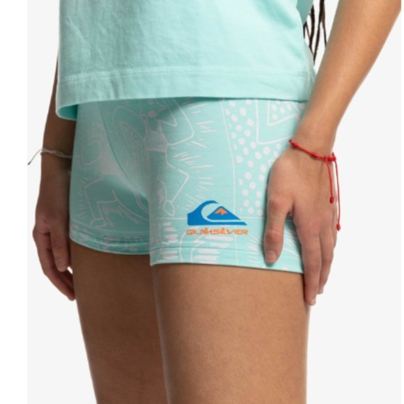 Women's Quiksilver‎ x Stranger Things Lenora Mini Bike Shorts M - Picture 1 of 6